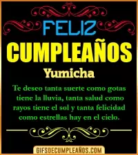 GIF Frases de Cumpleaños Yumicha